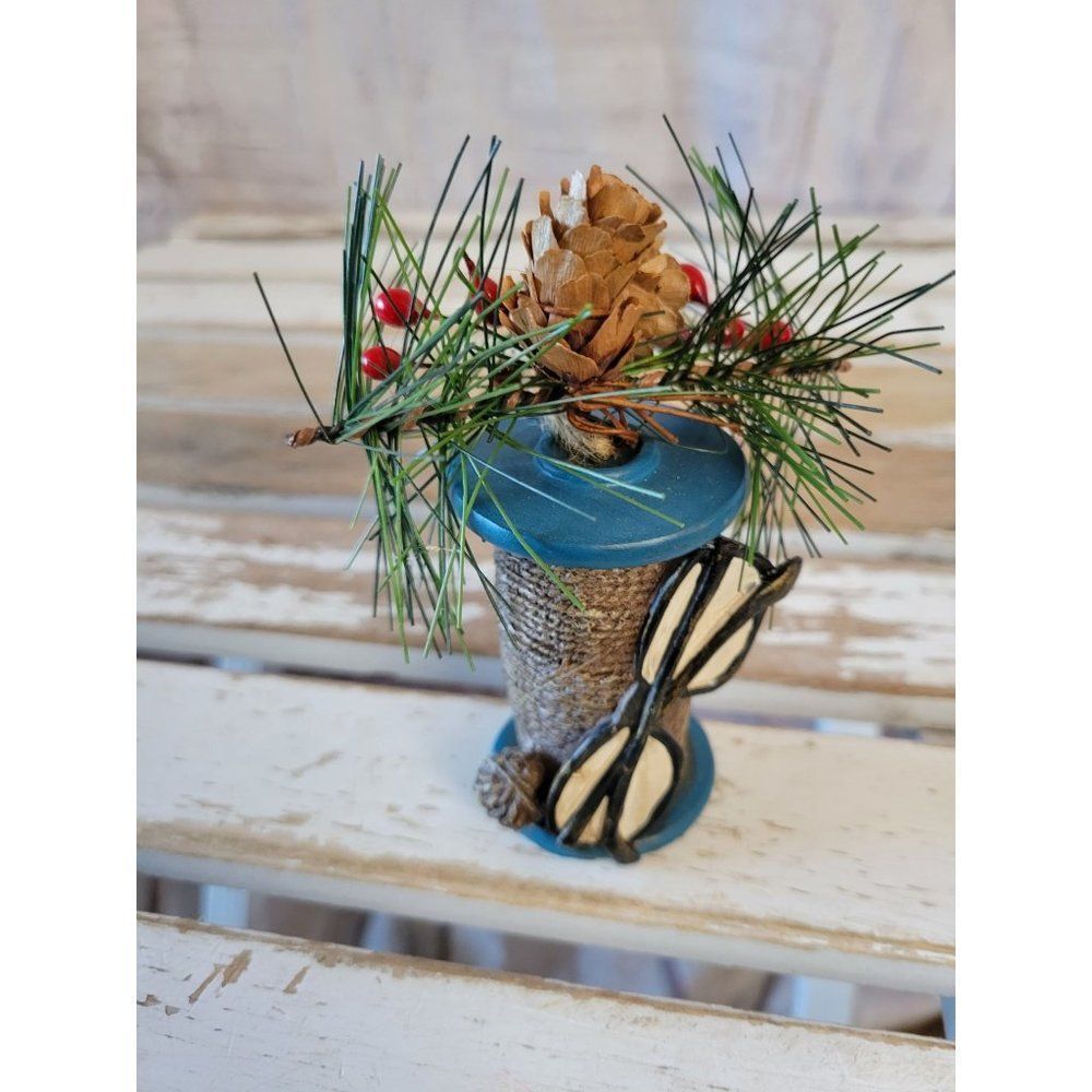 Glasses spool sore ornament Xmas holiday tree vintage